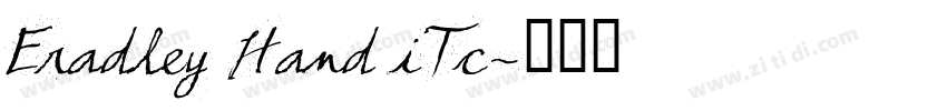 Eradley Hand iTc字体转换